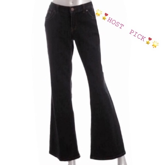 50% OFF! NWT $70 INC. Flare Jeans Sz 4 (28) LONG Inseam 33” Dark Wash - Picture 1 of 12